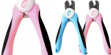 Pink Ergonomic Pet Nail Clippers: Safe & Easy for Cats & Dogs
