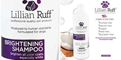 Lillian Ruff Whitening Shampoo: Brightens, soothes dry skin, removes stains & odor.
