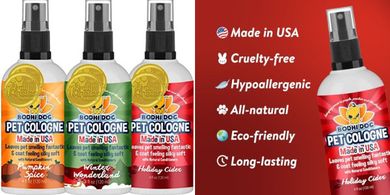 Bodhi Dog Holiday Cologne Trio: Cider, Pumpkin Spice, Winter Wonderland
