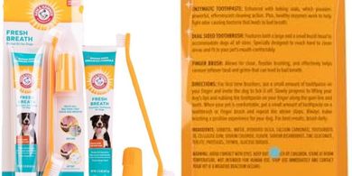 Arm & Hammer Pet Dental Kit: Chicken-Flavored Toothpaste, Brush & Finger Brush
