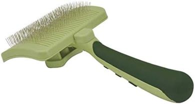 Safari Self-Cleaning Slicker Brush for Dogs: Removes Mats & Tangles
