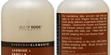 Isle of Dogs Jasmine & Vanilla Silky Coat Spray: Daily Detangler
