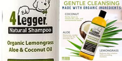 Certified Organic Aloe & Lemongrass Dog Shampoo (Hypoallergenic, Biodegradable)
