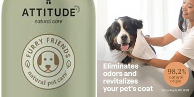 ATTITUDE 2-in-1 Vegan Pet Shampoo & Conditioner (Lavender & Argan)
