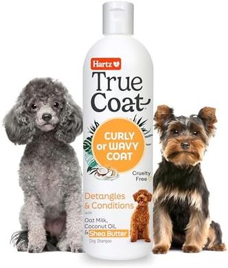 Hartz True Coat Curly/Wavy Dog Shampoo: Oat Milk, Coconut & Shea
