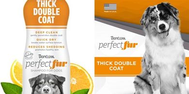 TropiClean Perfect Fur: Deep Conditioning Shampoo for Thick Coats
