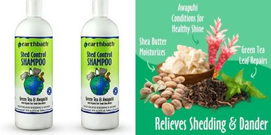 Earthbath Green Tea & Awapuhi Shed Control Dog Shampoo (2-pack)
