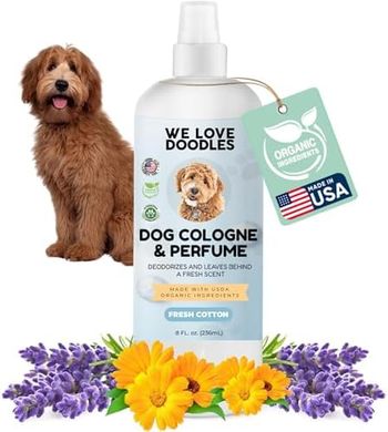 Organic, long-lasting dog cologne & perfume, made in the USA.
