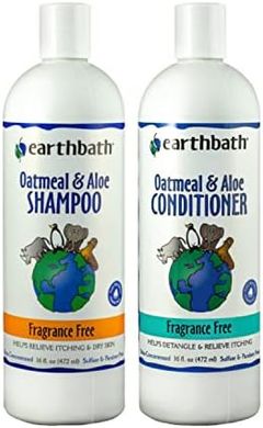 Earthbath Oatmeal & Aloe Pet Shampoo & Conditioner: Itchy Skin Relief (16 oz)
