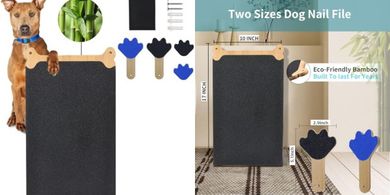 Double-Sided Dog Scratch Board: Nail Care & Trimming Tool