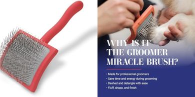 Chris Christensen Big G Dog Slicker Brush: Detangles & Styles, Saves Time.