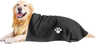 Large, absorbent microfiber dog towels (40x23.6 inches)