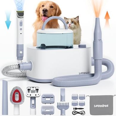 9-in-1 Dog Grooming Vacuum with Clippers & Dryer