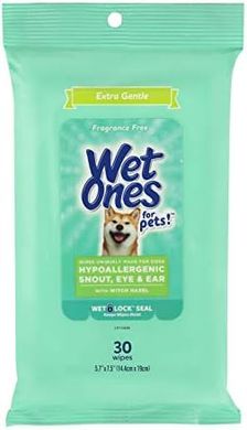 Wet Ones Pet Wipes: Extra Gentle, Hypoallergenic, Fragrance-Free (30 ct)
