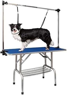 LOVMOR Adjustable Dog Grooming Table with Arm, Noose & Tray