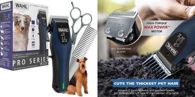 Wahl Power Pro Lithium Ion Cordless Dog Clippers for Thick Coats
