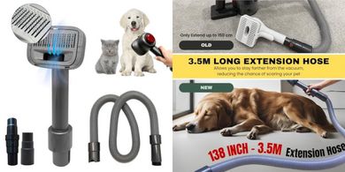 Pet Hair Grooming Vacuum Attachment (Miele, Shark, & More)
