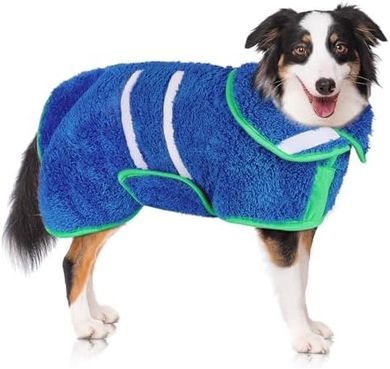 Super Absorbent Dog Bathrobe: Quick-Drying, Warm & Adjustable (S-XXL)
