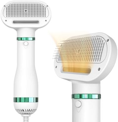 Portable Pet Dryer: 2-in-1 Slicker Brush & Blow Dryer (300W)
