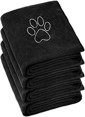 Chumia Microfiber Dog Drying Towels (4-Pack, 16x32")