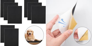Self-adhesive, replaceable dog & cat scratch pads (8 pack, 11x9")

