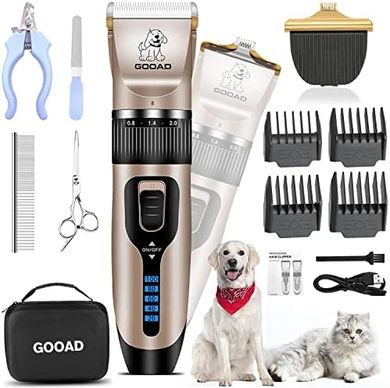 Cordless Quiet Dog & Cat Clippers Grooming Kit
