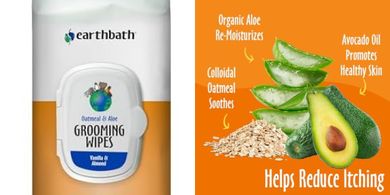 Earthbath Oatmeal & Aloe Pet Wipes (100 count)