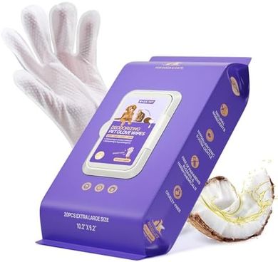 Hypoallergenic Coconut Oil Pet Wipes for Dogs & Cats
