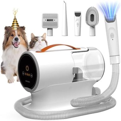 AIRROBO Dog Grooming Vacuum: Powerful, Quiet, 2L Capacity, 5 Tools