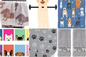 Dog Towels with Patterns
