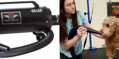 METROVAC MB-3 Pet Dryer: Powerful Twin-Fan Blower with Long Hose
