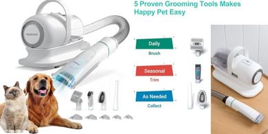 Neabot P1 Pro Pet Grooming Kit: Vacuum & Clippers