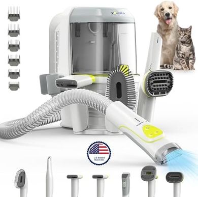 Pro Grooming Vacuum: 7 Tools, HEPA Filter, 2.2L Bin