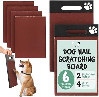 Evergreen Dog Scratch Pad: 6 Double-Sided Pads with Handle