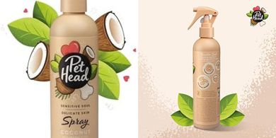 Pet Head Sensitive Skin Dog Deodorizer Spray (Coconut, Vegan)