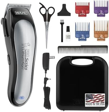 Wahl Lithium Ion Pro Animal Clippers: Heavy-duty cordless grooming kit.

