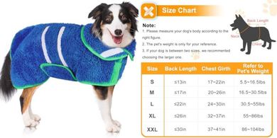 Super Absorbent Dog Bathrobe: Quick-Drying, Warm, Adjustable (S-XXL)