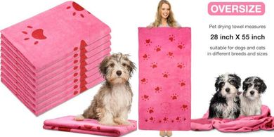 Chumia Microfiber Dog & Cat Drying Towels (8-pack)