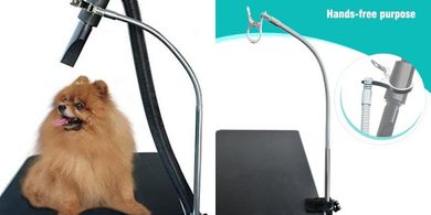 SHELANDY Hands-Free Grooming Table Dryer: Adjustable Stainless Steel Arm