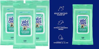 Multi-Purpose Vitamin-Enriched Dog Wipes (300ct, Fragrance-Free)