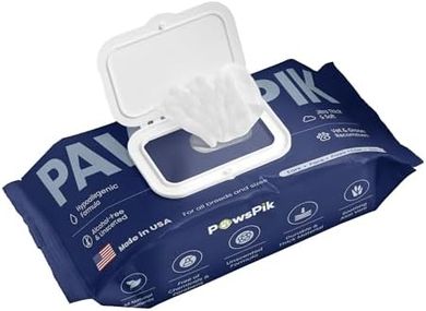 USA-Made Premium Pet Wipes: Unscented, Hypoallergenic, 100-Count
