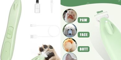 KIKETECH Cordless Paw Trimmer: Quiet, Rechargeable Pet Grooming Clipper