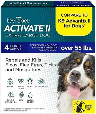 Activate II: 4-Month Flea & Tick Defense for Large Dogs (55+ lbs)
