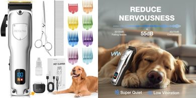 Professional Rechargeable Dog & Cat Clippers with Ceramic Blade