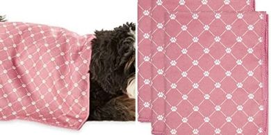 Bone Dry Pet Drying Towels: Rose Trellis, Microfiber, 3-Pack (15x30")