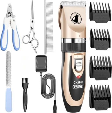 Ceenwes Cordless Pet Clippers & Grooming Kit