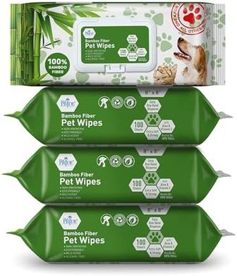 MED PRIDE Bamboo Pet Wipes: Hypoallergenic, Extra-Large (400 count)