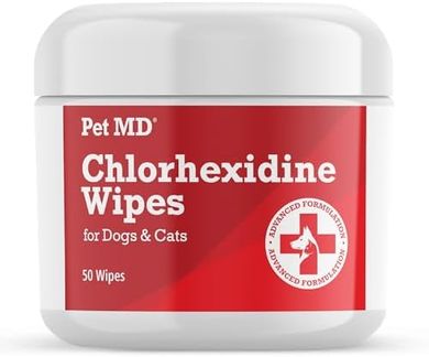 Pet MD Aloe Cleansing Wipes (50 count) for Cats & Dogs