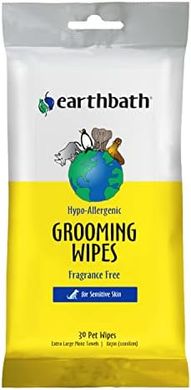 Earthbath Hypoallergenic Fragrance-Free Dog Wipes (30 Count)
