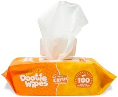 Bamboo Dog Wipes: 100 Count, Gentle Citrus Scent